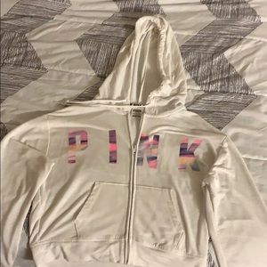 PINK zip up sweatshirt/jacket